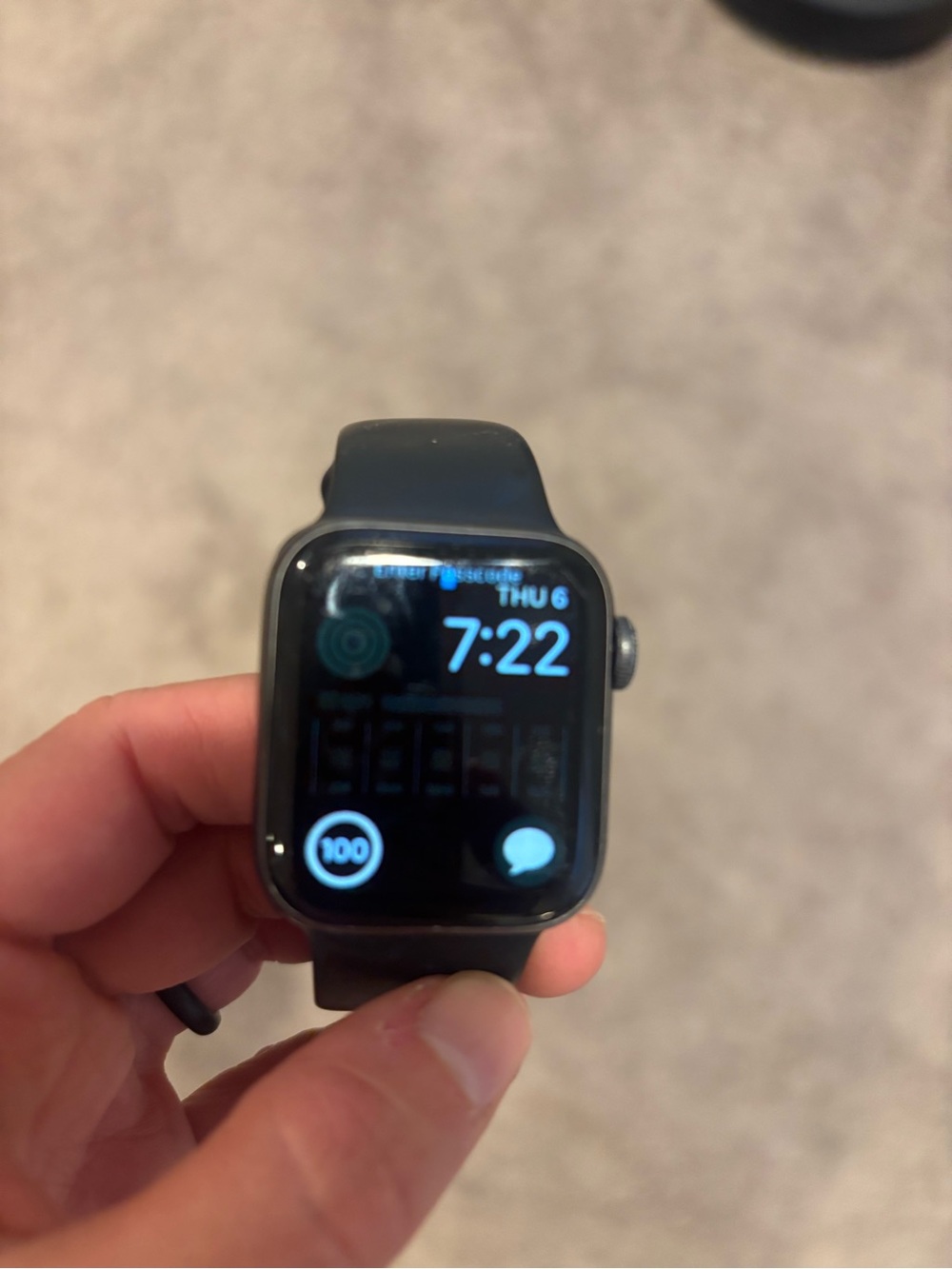 Apple Smartwatch Series 5 with Black Sport Band